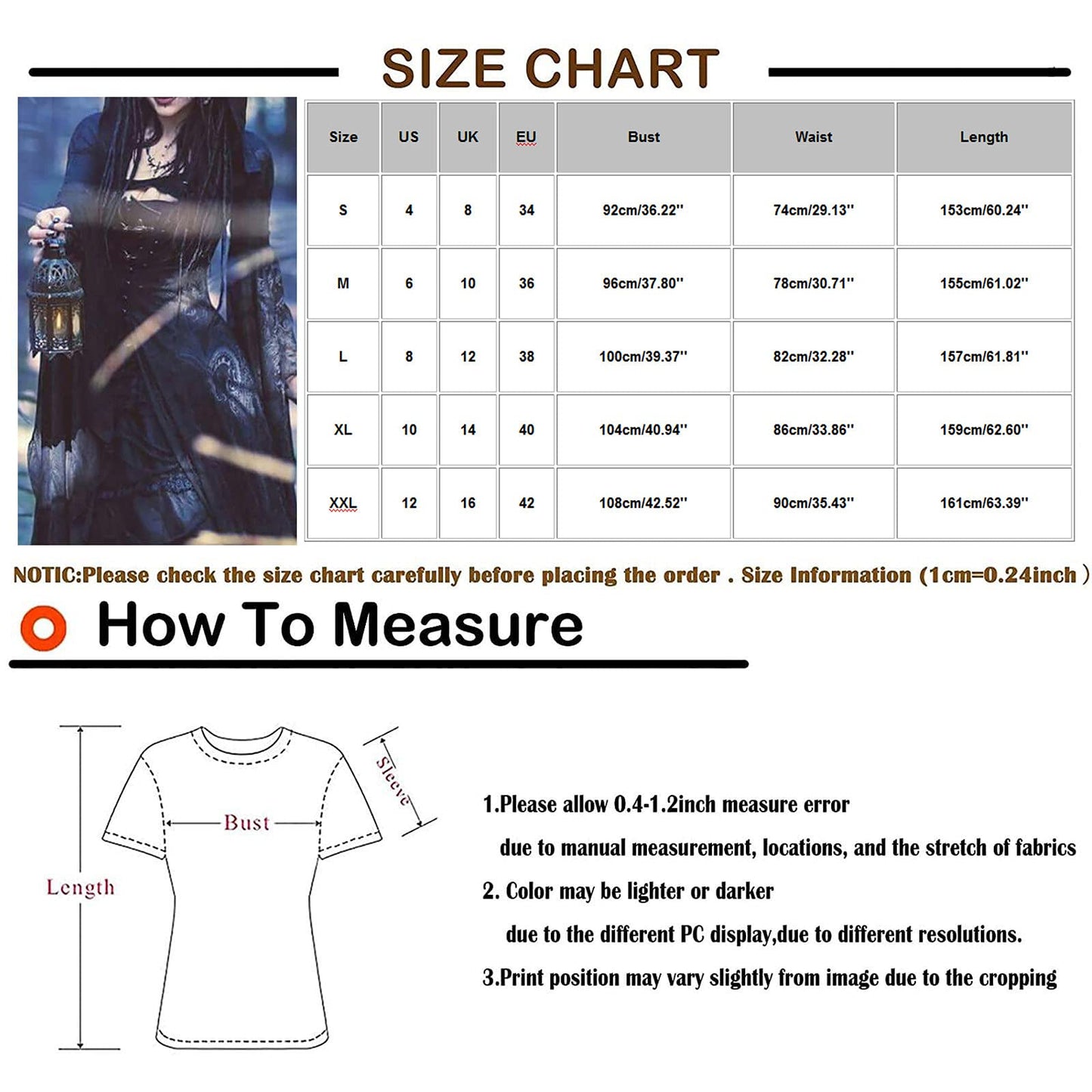 Wine Gothic Witch Medieval Wedding Dress Renaissance Dress for Women