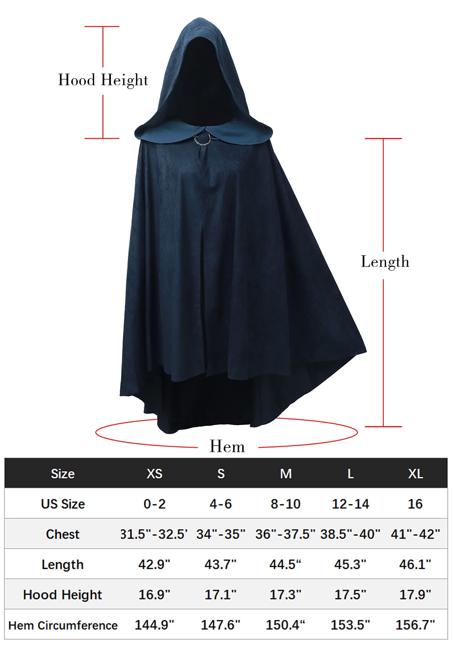 Single Capulet Summer Weight Cloak