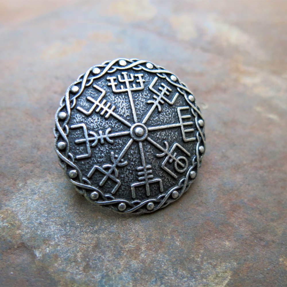 Helm of Awe Brooch Pins Set of 2