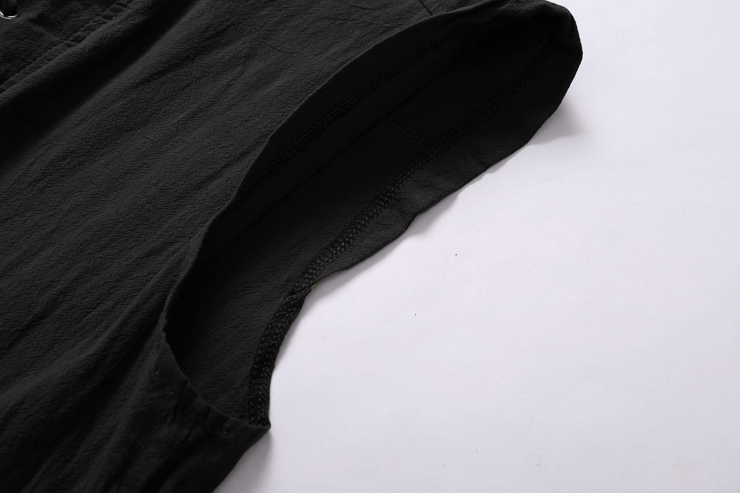 Mens Medieval Renaissance Pirate Costume Sleeveless Lace-up