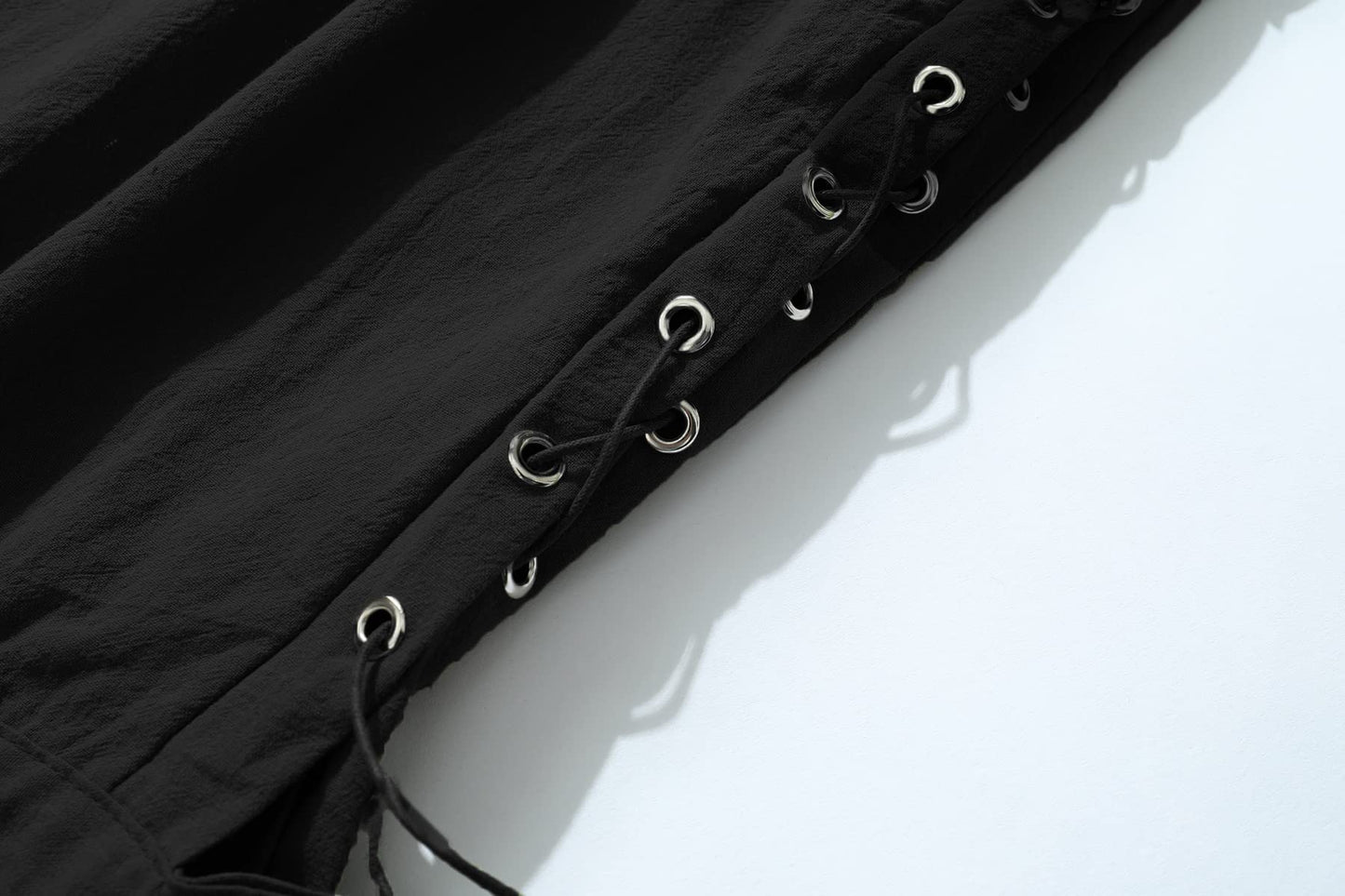 JIEFULL Men's Pirate Shorts- Renaissance Costume Trousers- Medieval Retro Pants -Viking Shorts X-Large Black