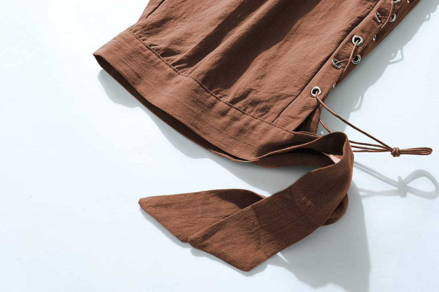 JIEFULL Men's Pirate Shorts- Renaissance Costume Trousers- Medieval Retro Pants -Viking Shorts X-Large Black