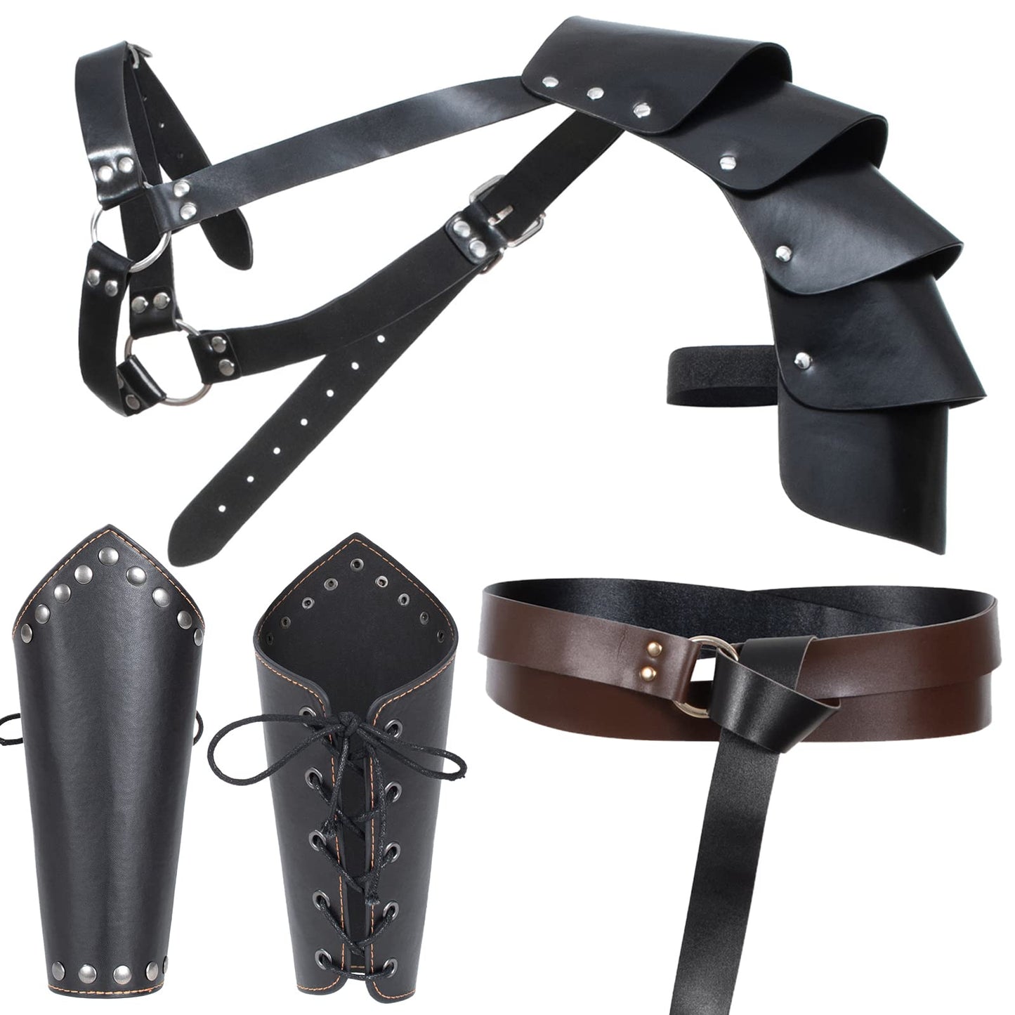 Medieval Knight Leather Belt Shawl
