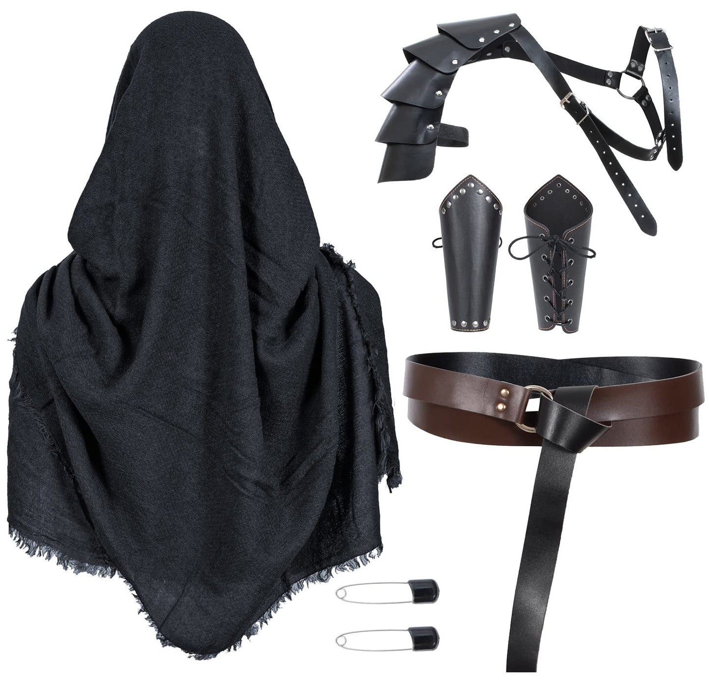 Medieval Knight Leather Belt Shawl