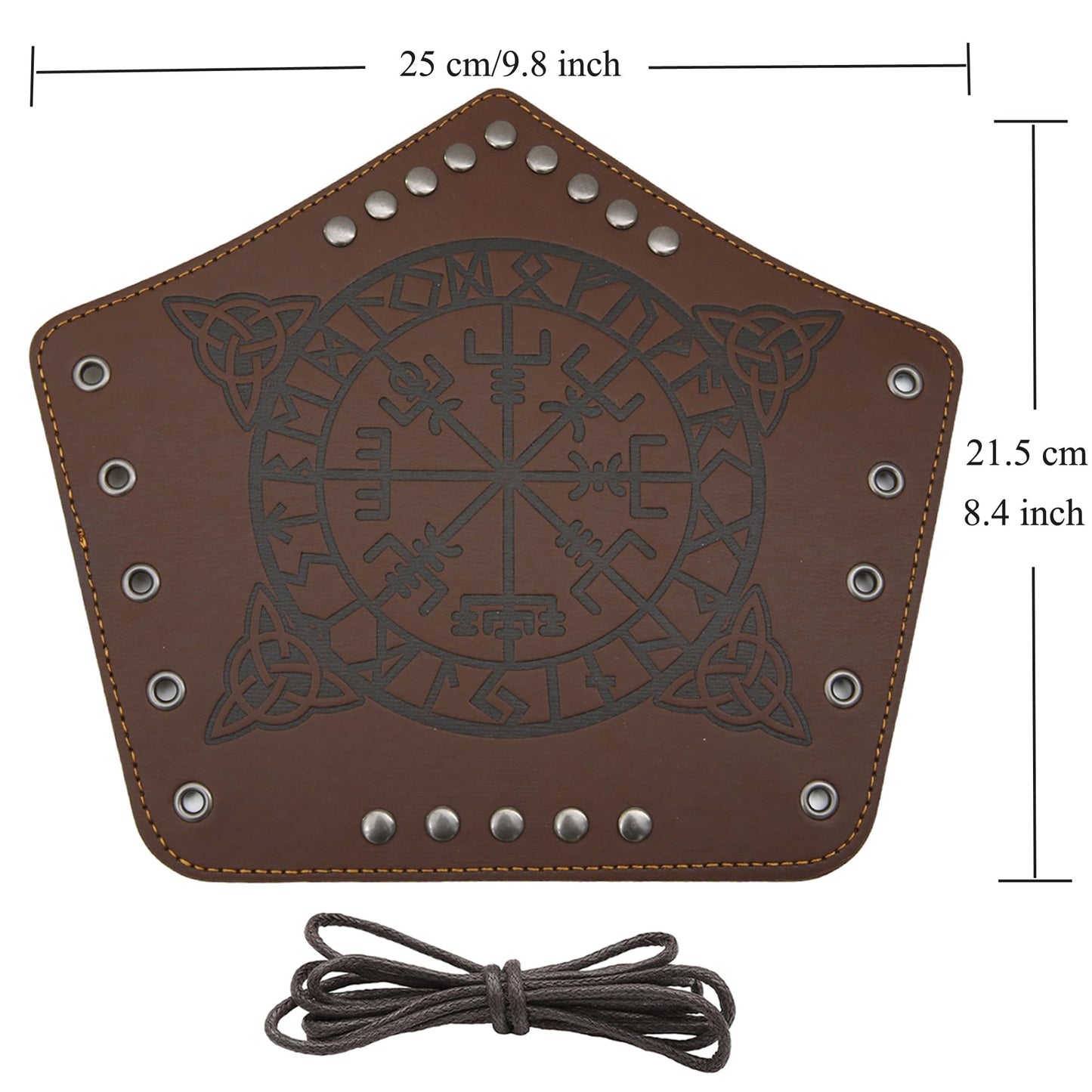 GelConnie Leather Gauntlet Wristband Viking Leather Arm Guard Medieval Armor Bracers Leather Armband Wrist Guards Cosplay Black Leather Bracers