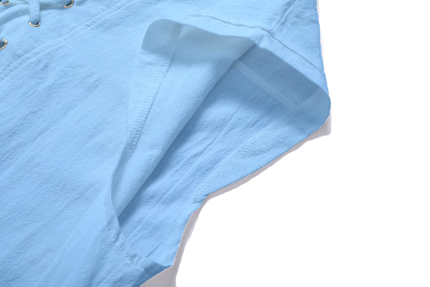 Mens Medieval Renaissance Pirate Costume Sleeveless Lace-up