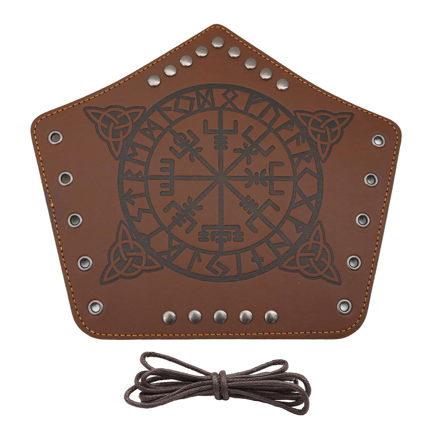 GelConnie Leather Gauntlet Wristband Viking Leather Arm Guard Medieval Armor Bracers Leather Armband Wrist Guards Cosplay Black Leather Bracers