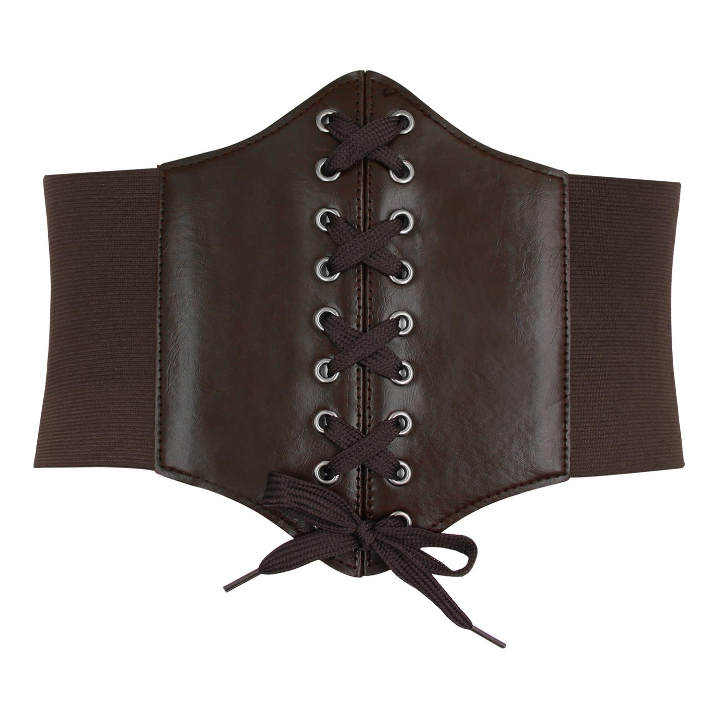 Womens Corset Belts Lace-up Tied Waspie Belt Retro Waist Cinch Belt