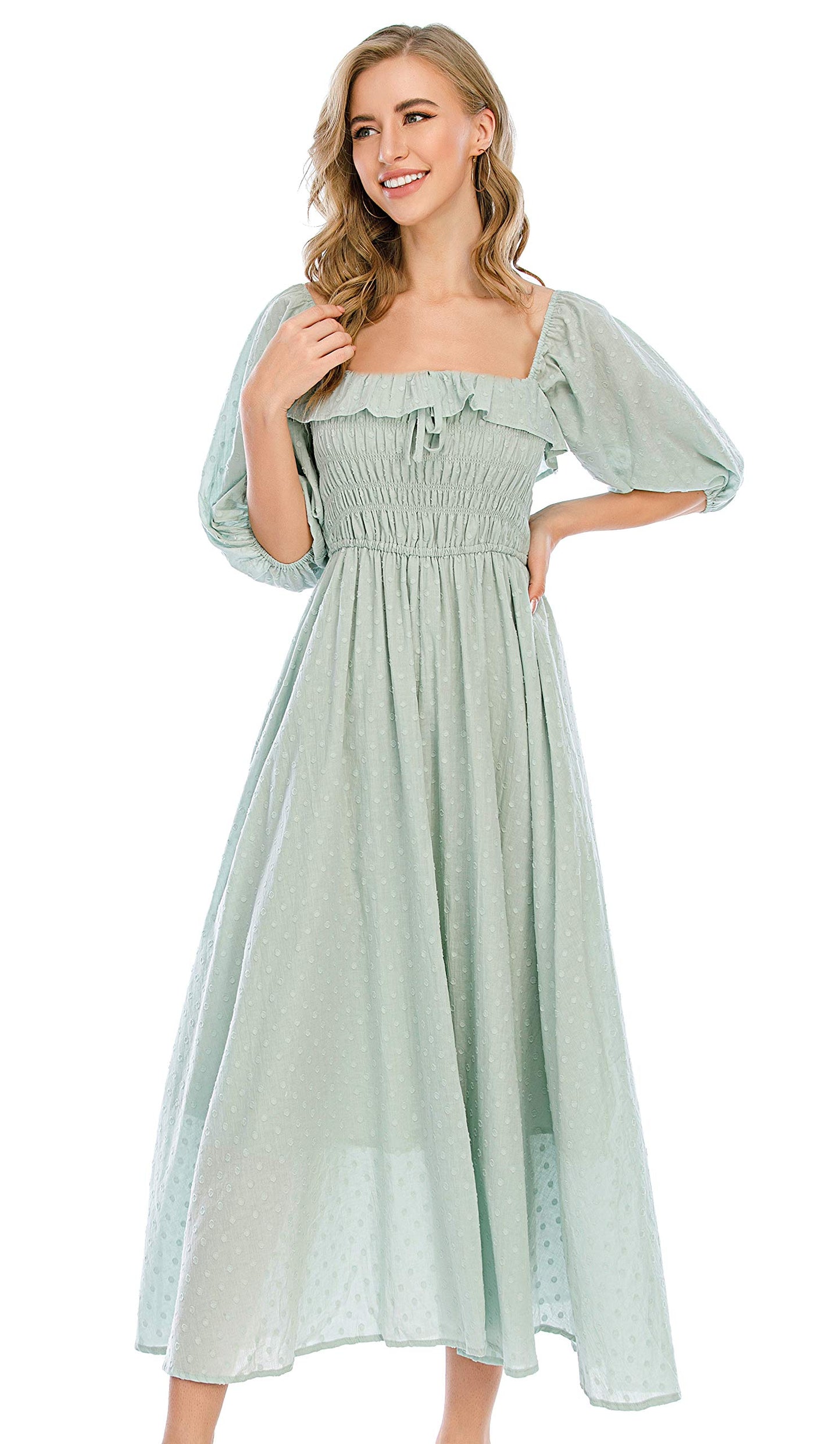 Half Sleeve Linen Dress