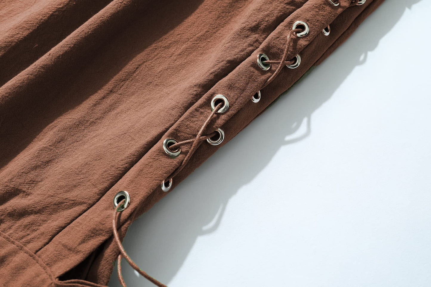 JIEFULL Men's Pirate Shorts- Renaissance Costume Trousers- Medieval Retro Pants -Viking Shorts X-Large Black