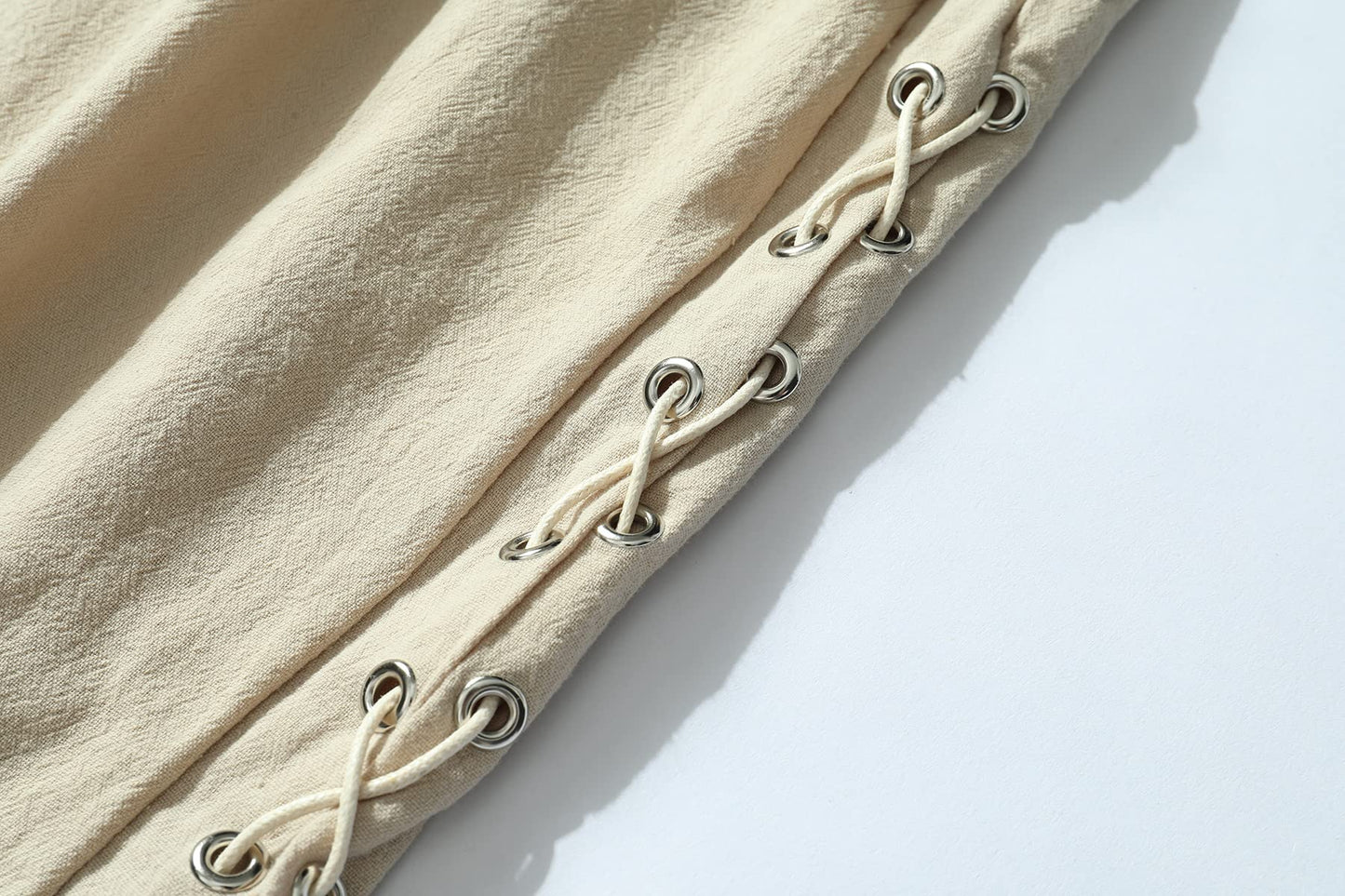 JIEFULL Men's Pirate Shorts- Renaissance Costume Trousers- Medieval Retro Pants -Viking Shorts X-Large Black