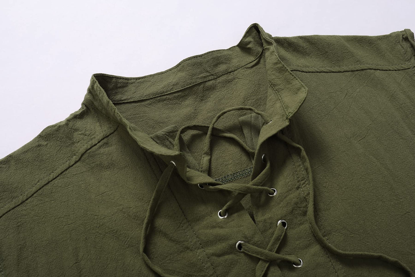 Mens Medieval Renaissance Pirate Costume Sleeveless Lace-up