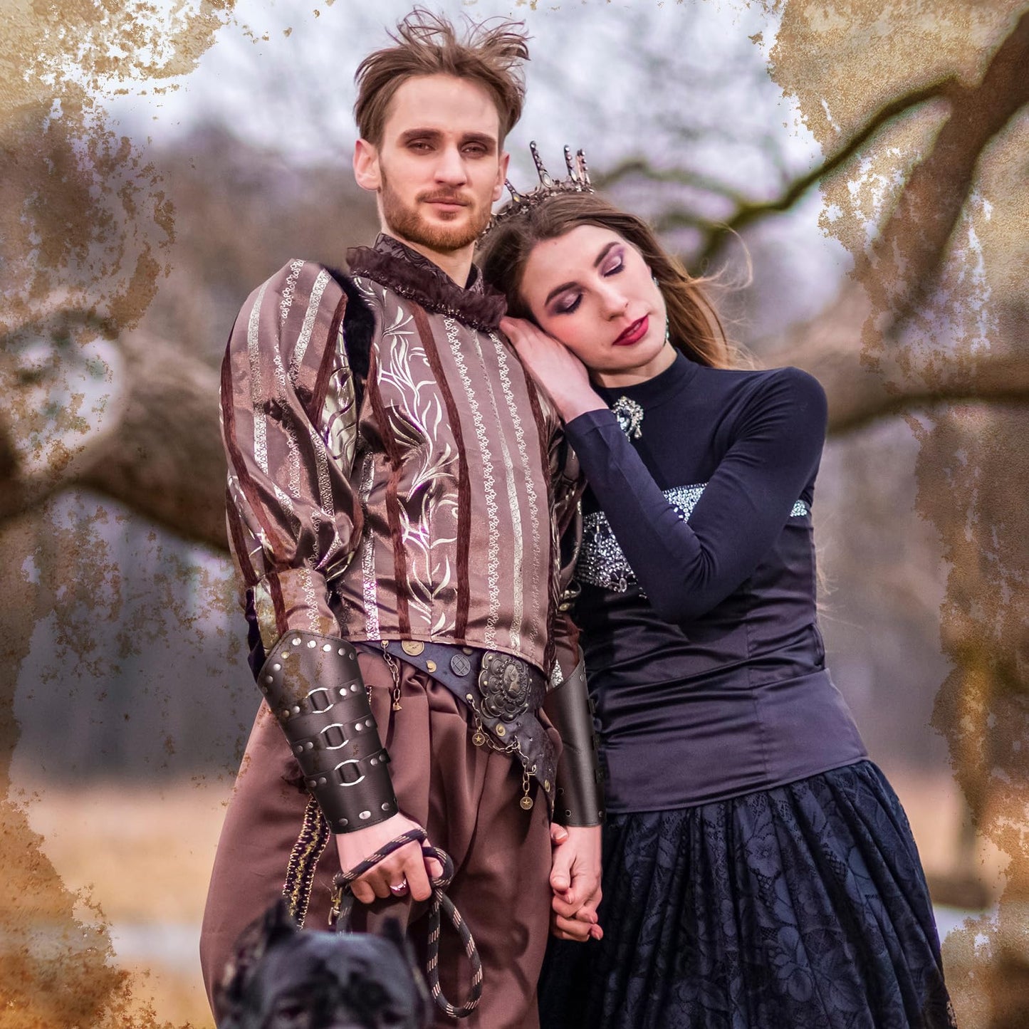 Adults Faux Leather Arm Guards Arm Bracers