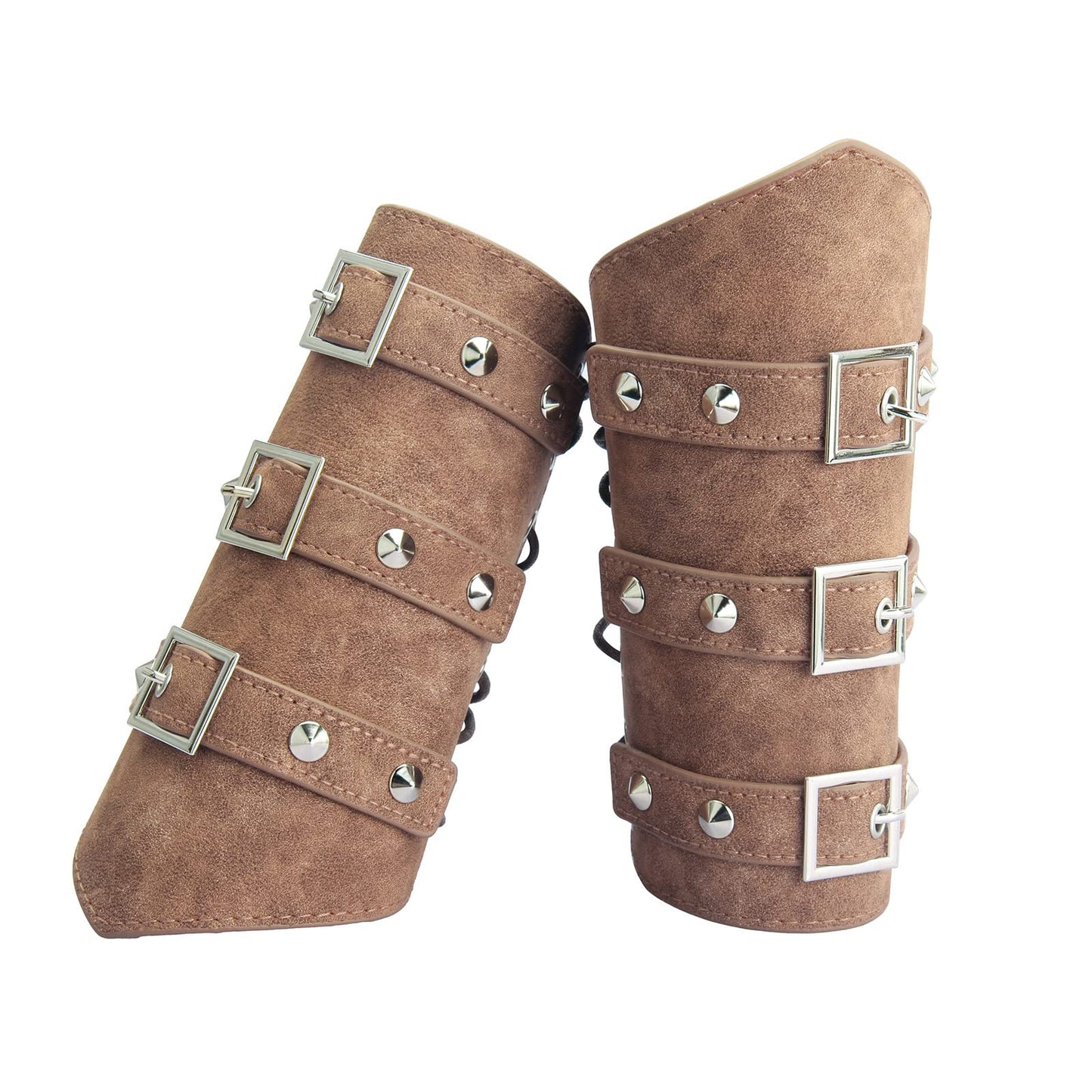 GelConnie Leather Gauntlet Wristband Armor Bracers