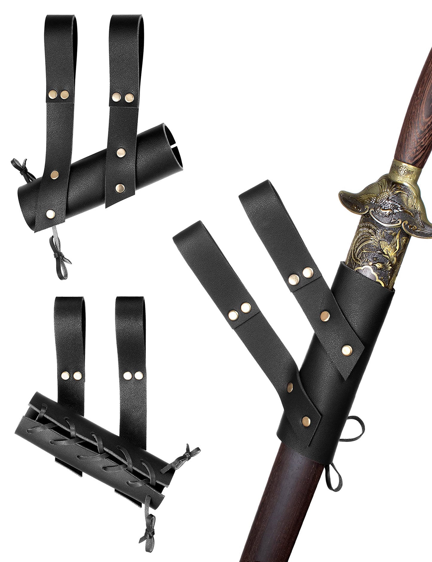 Medieval Knight Leather Belt Shawl