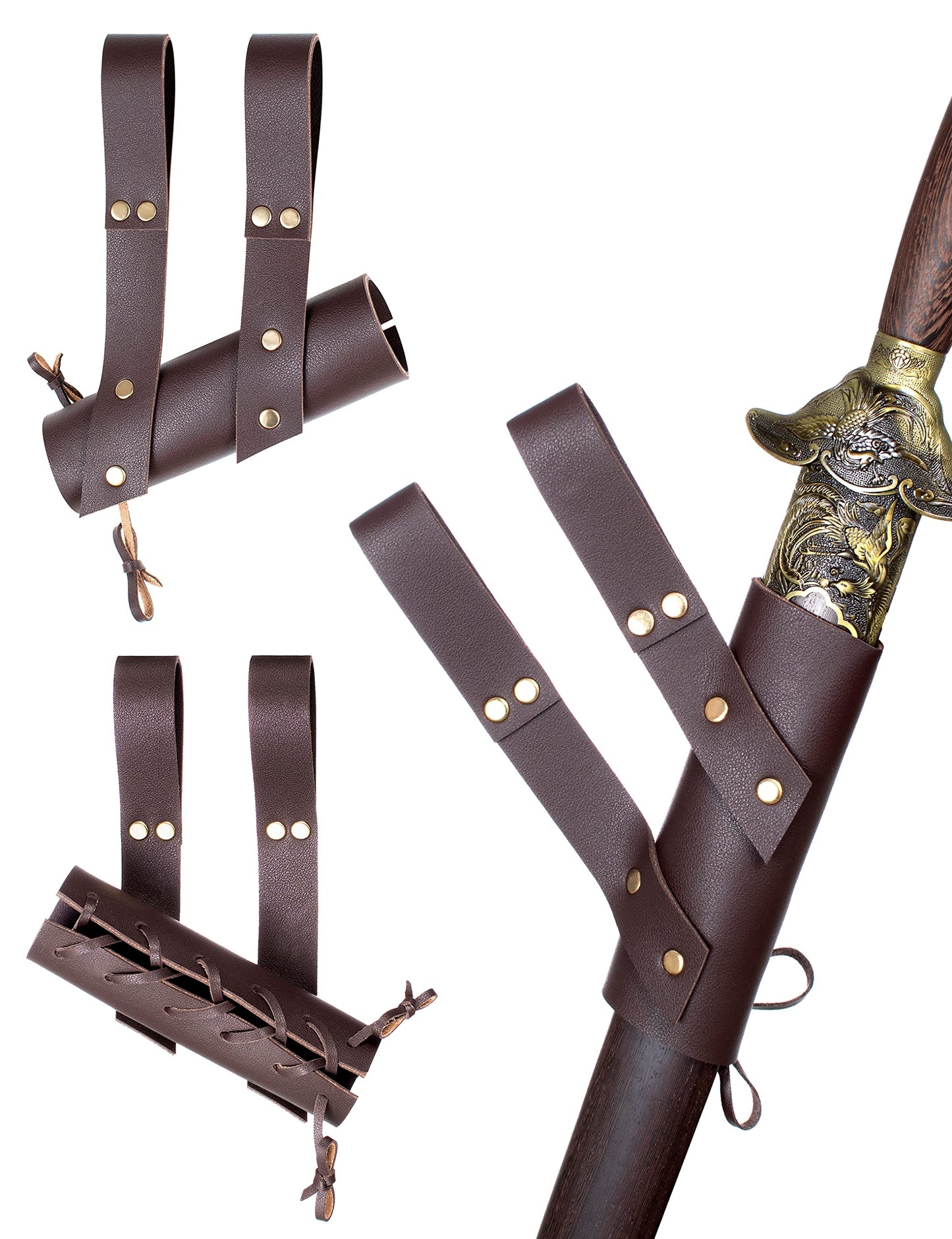 Medieval Knight Leather Belt Shawl