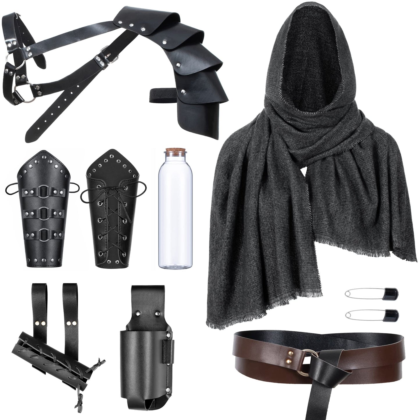 Medieval Knight Leather Belt Shawl
