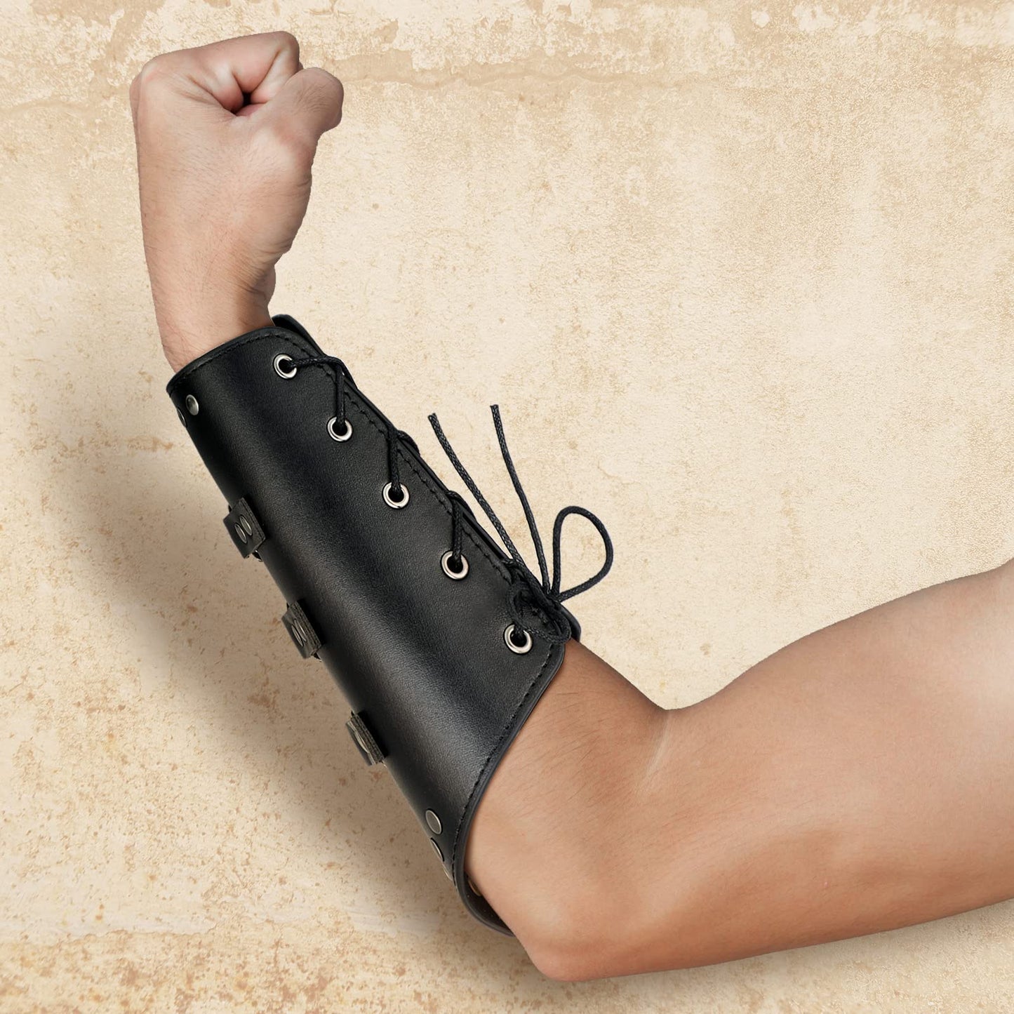 Adults Faux Leather Arm Guards Arm Bracers