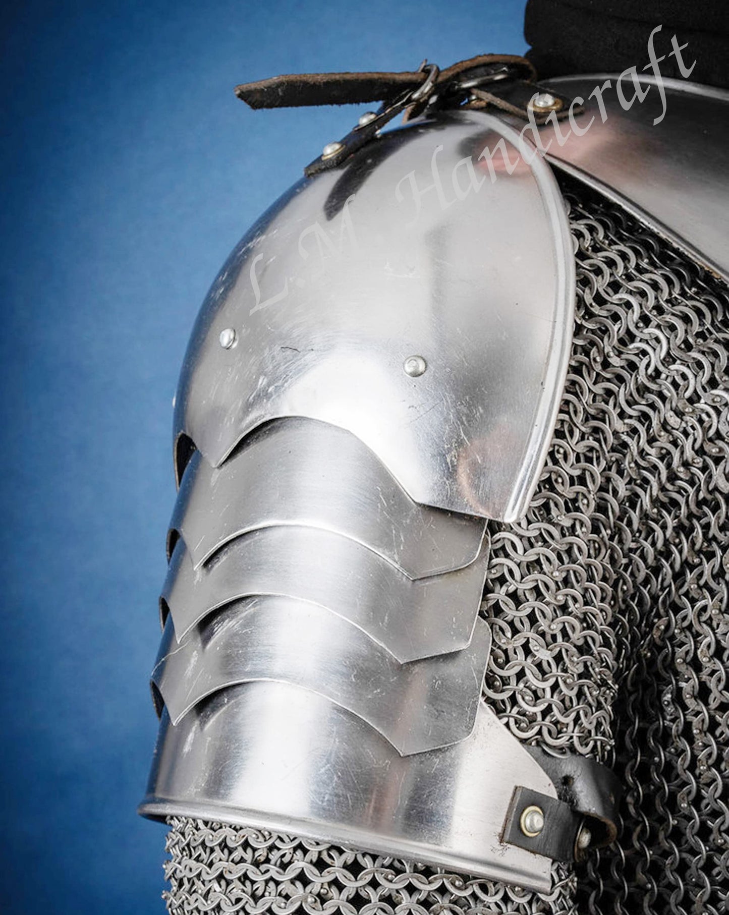 Medieval Silver Knight Armor Chainmail Shirt