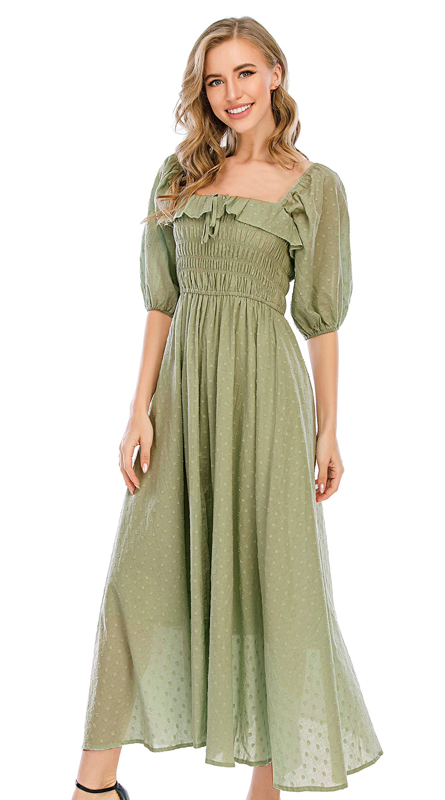 Half Sleeve Linen Dress