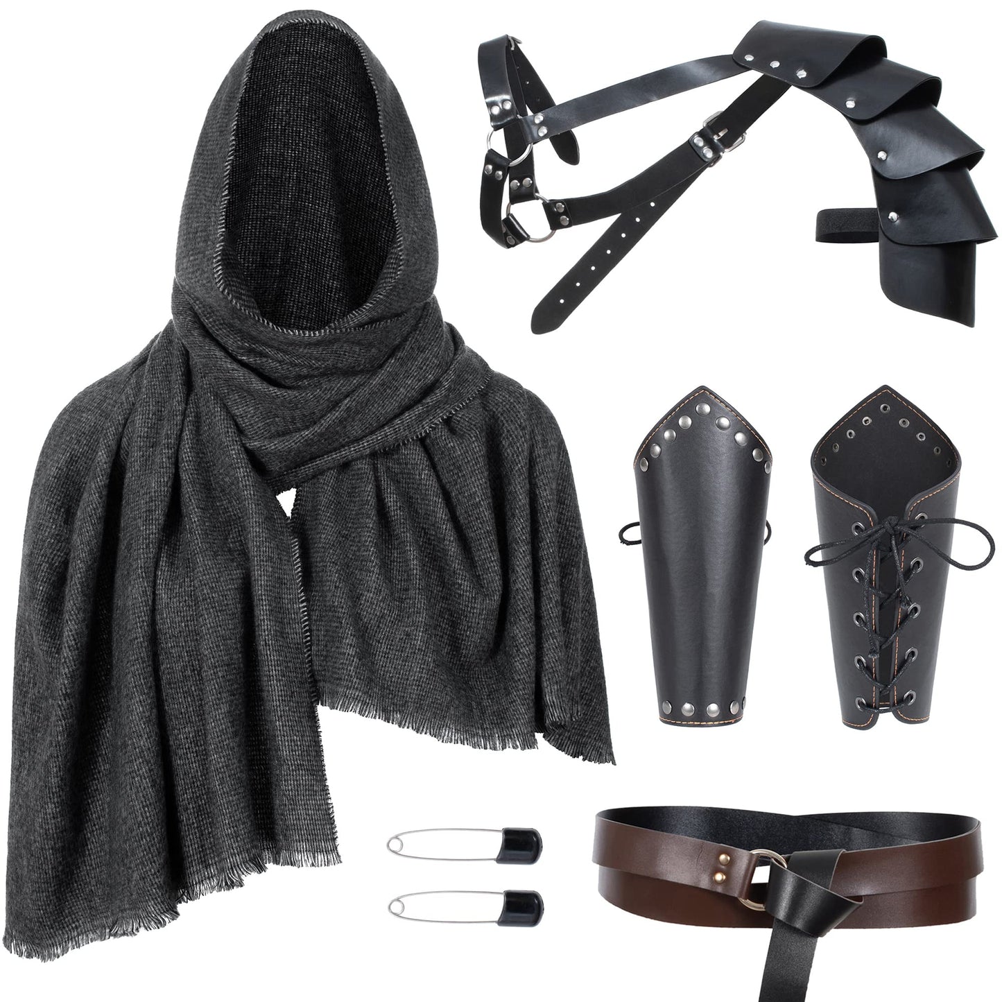 Medieval Knight Leather Belt Shawl