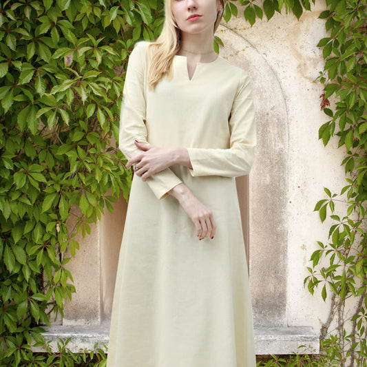 Women's Medieval Linen Tunic Dress Cosplay Underdress