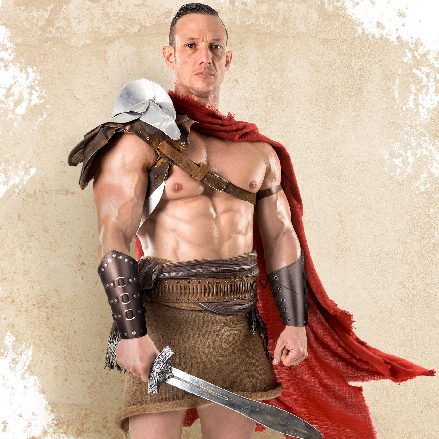 Adults Faux Leather Arm Guards Arm Bracers