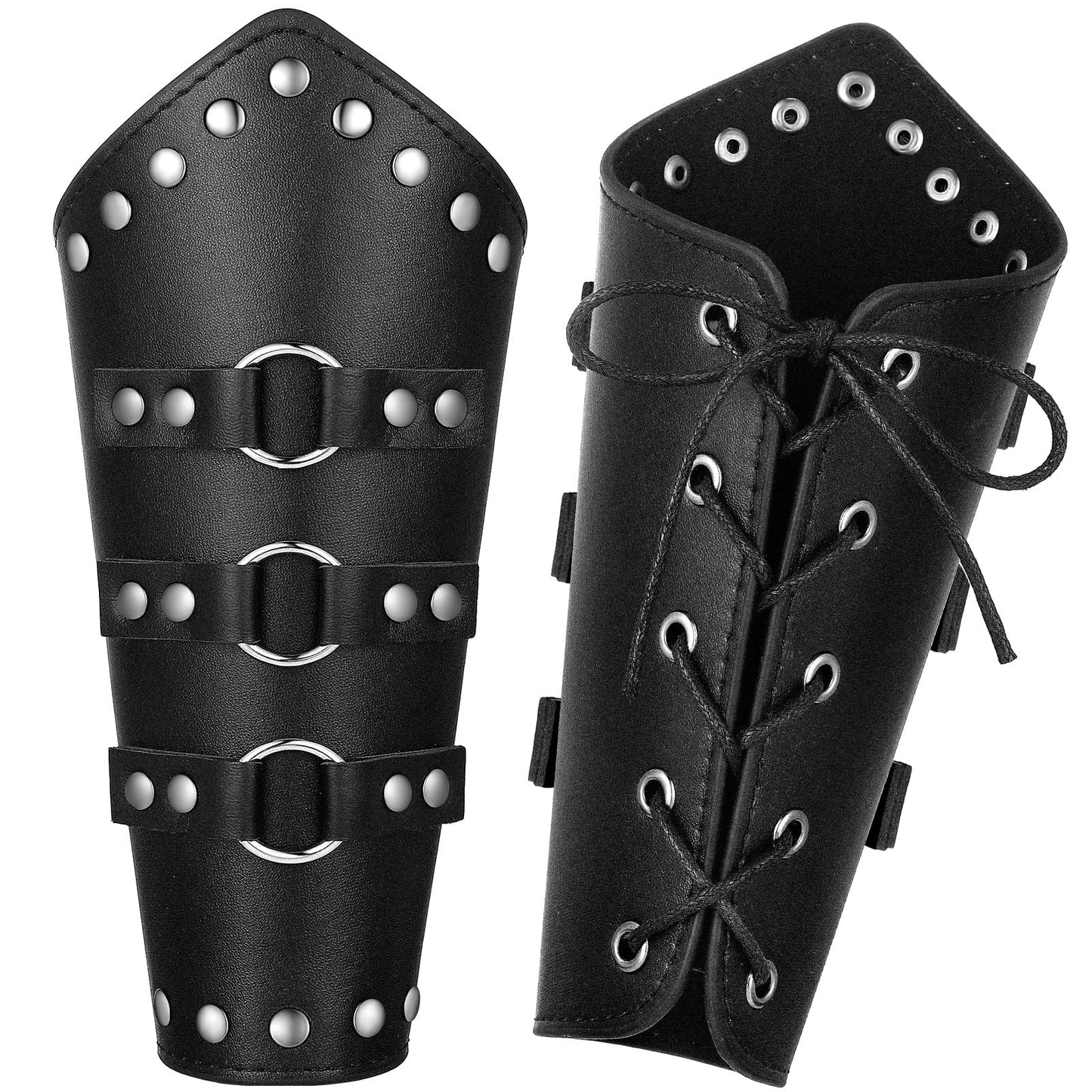 Adults Faux Leather Arm Guards Arm Bracers