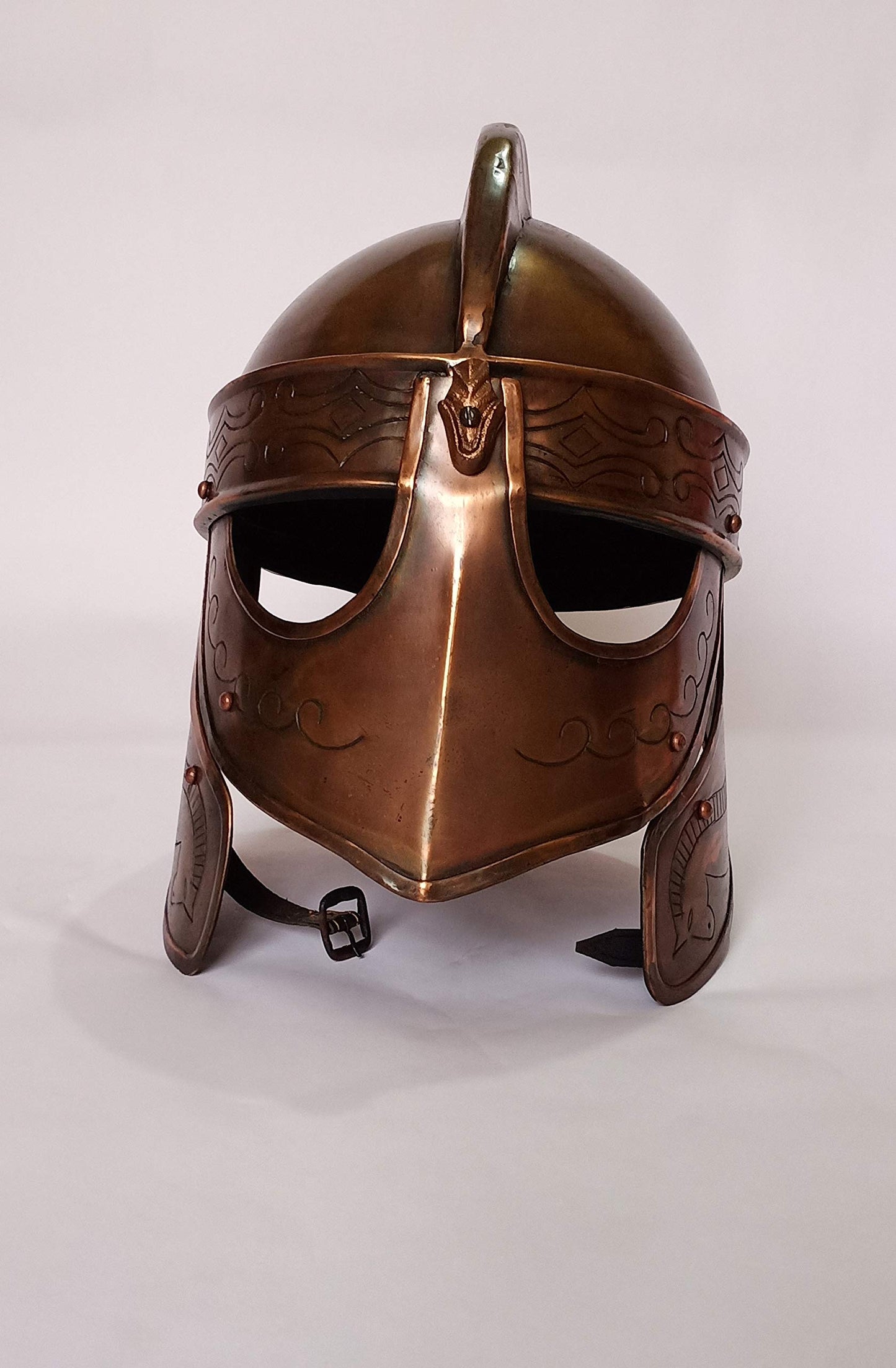 Handcrafted Viking Wolf Armor Helmet