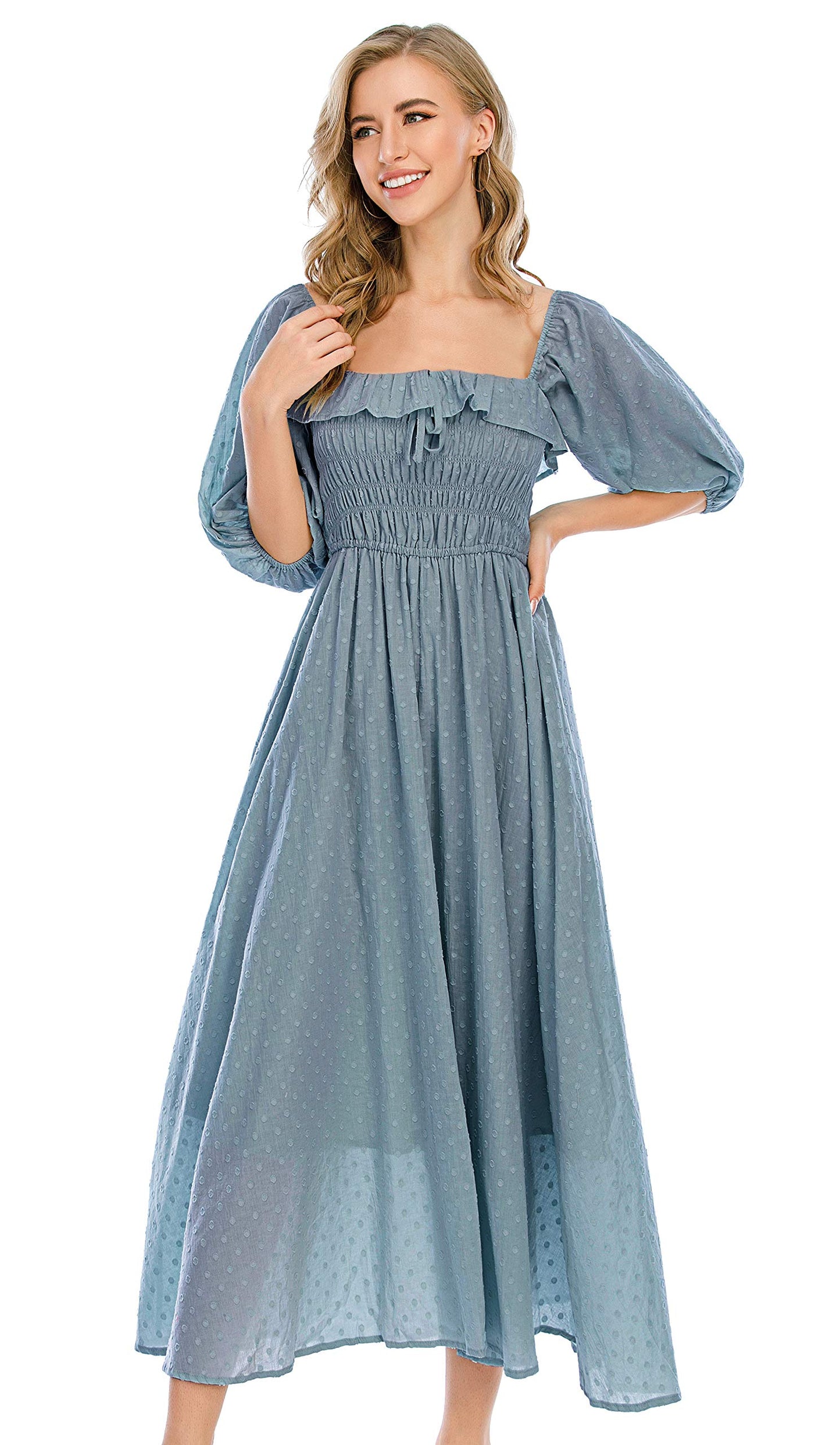 Half Sleeve Linen Dress