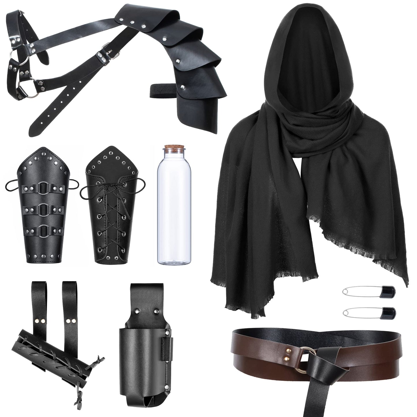 Medieval Knight Leather Belt Shawl