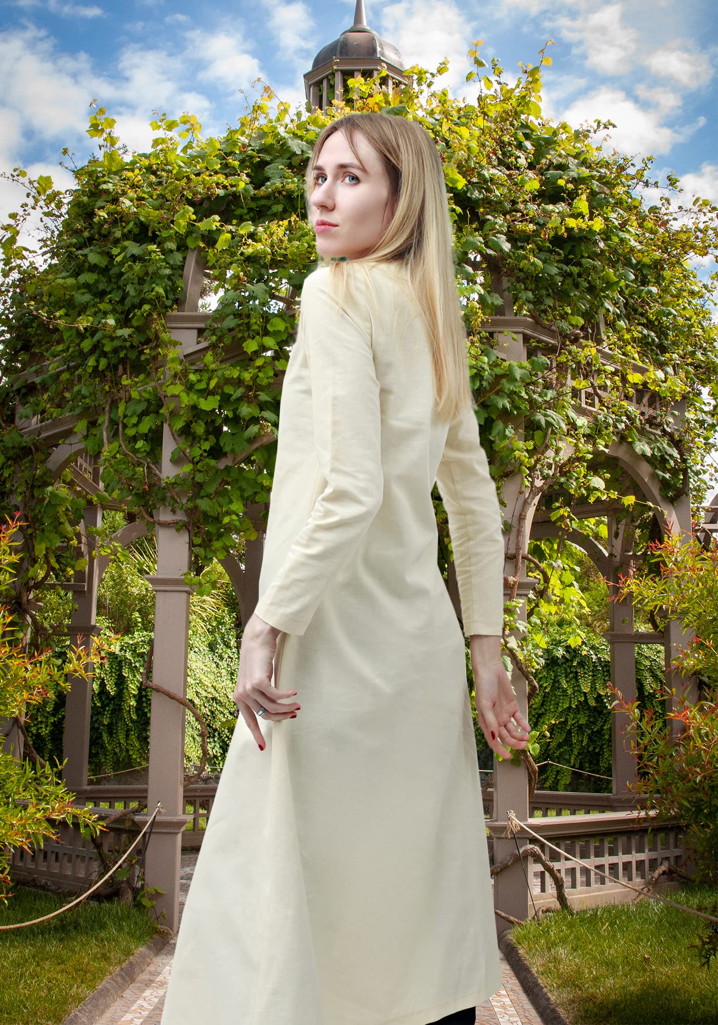 Women's Medieval Linen Tunic Dress Cosplay Underdress