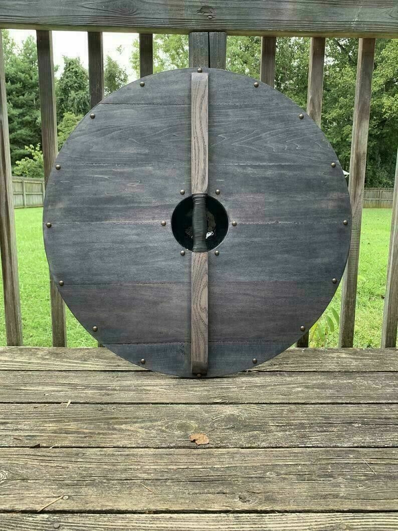 Medieval Blue Striped Shield, 24"