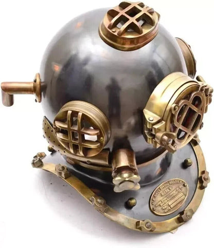 Handmade Nautical Diving Helmet Divers Helmet Black Finish Helmet