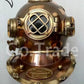 Mark V Antique Diving Divers Helmet Brass Steel Full Size Maritime Designer Gift