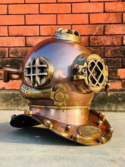 18" Scuba Diving Helmet – US Navy Mark V Deep Sea Divers Helmet Replica