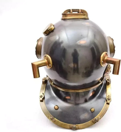 Handmade Nautical Diving Helmet Divers Helmet Black Finish Helmet