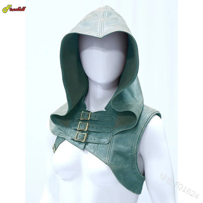 Men Medieval Viking Warrior Aristocrat Halloween Costumes Accessories Knight Shawl Cape Women Renaissance Cosplay Hooded Armor