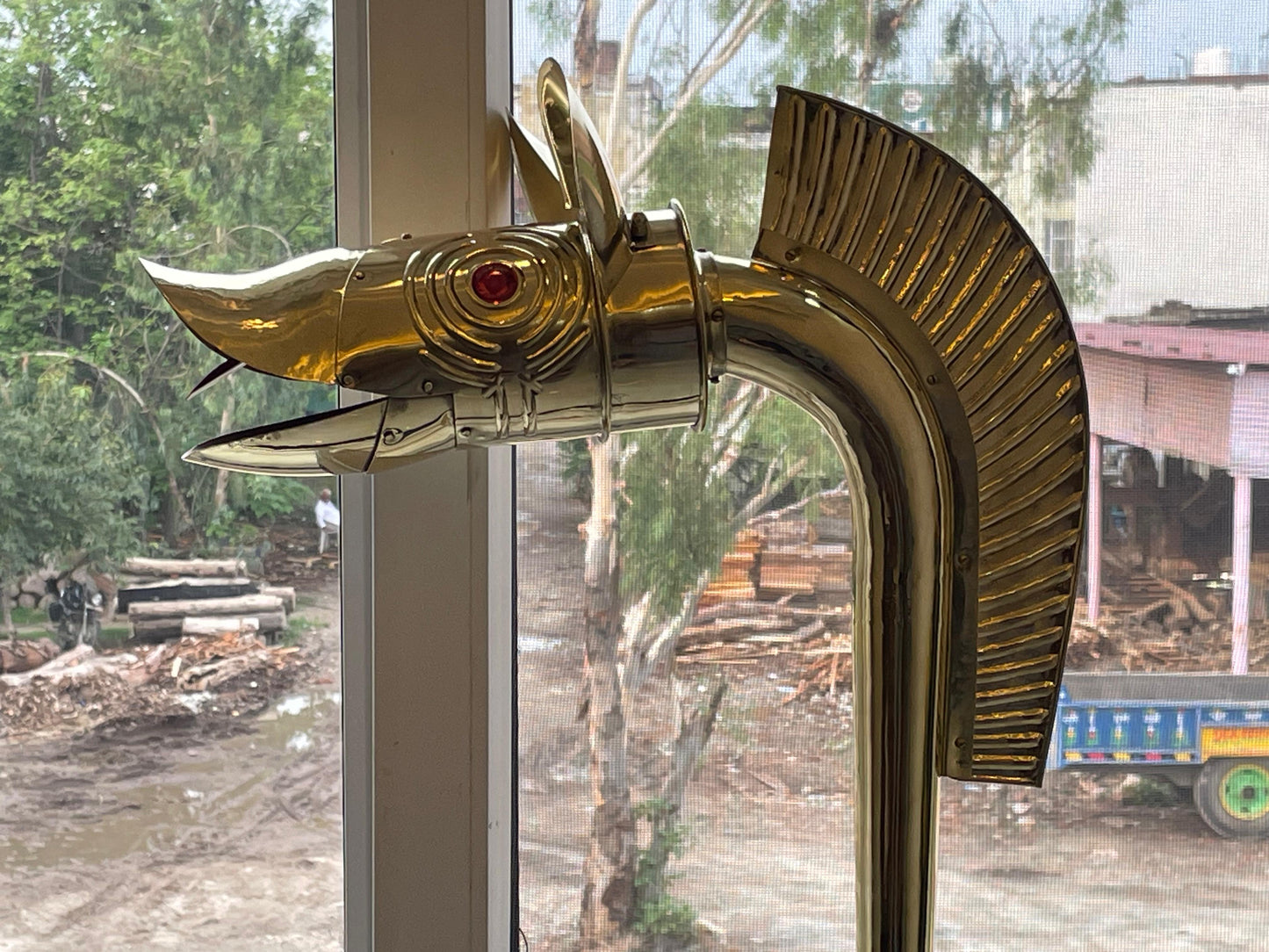 Medieval Celtic Deskford Carnyx 18 Gauge Brass Fully Playable Carnyx for Sale