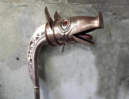 Carnyx of Tintignac Medieval deskford Trumpet Celtic Carnyx War Horn 2 Fully Playable
