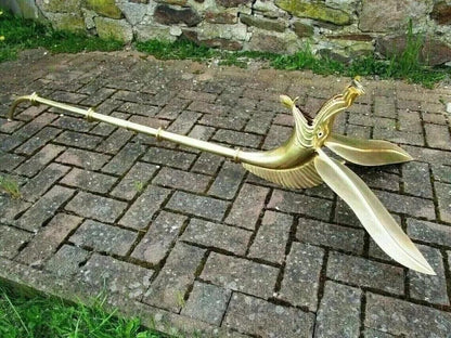 Medieval Celtic Deskford Carnyx Fully Playable 18 Gauge Brass Masterpiece