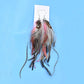 Punk Vintage Long Tassel Feather Beads Drop Wolf Tooth Pendant Earring Fish Hook Earrings Brown A