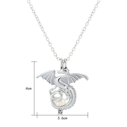 Luminous Pterodactyl Dragon Necklace - Glow in The Dark - Vintage Punk Pendant