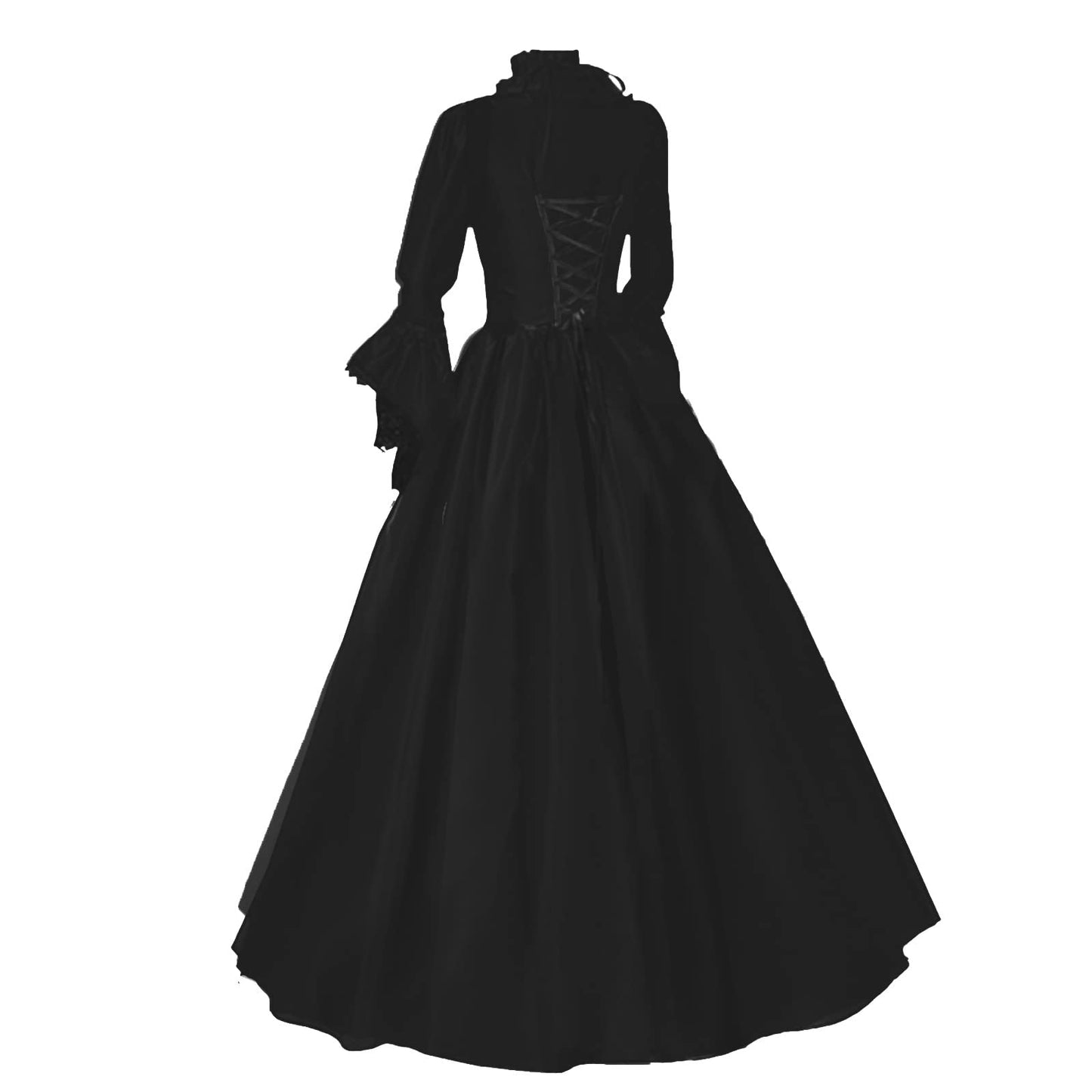 Wine Gothic Witch Medieval Wedding Dress Renaissance Dress for Women