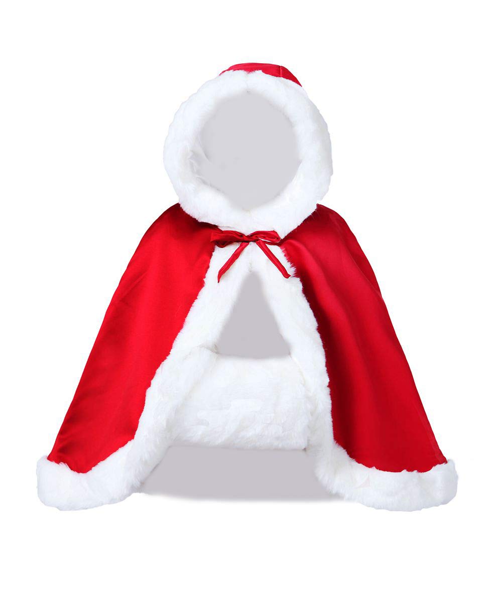 Fur Edged Wedding Capelet with Hood in 18 Colors