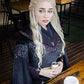 Mersi Silver Wigs for Women Costume Wig Long Braided Hair Wigs for Party Halloween (Silver) S039S