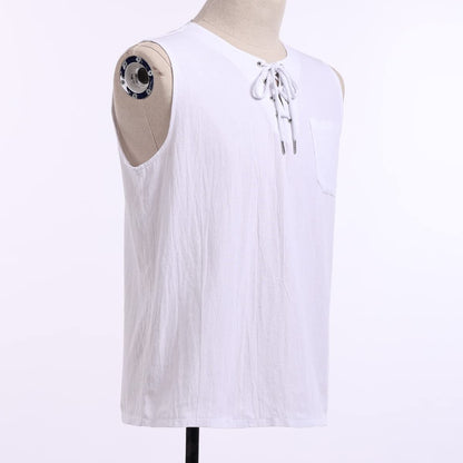 Linen Ruched Chest Viking Peasant Undertunic