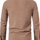 Men's Long Sleeve Shirts Retro Style Lace up for Medieval,Viking,Hippie Halloween Cosplay Pirate Renaissance Costume Small Khaki