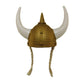 Adult Plastic Gold Norse Viking Helmet with Blonde Braids