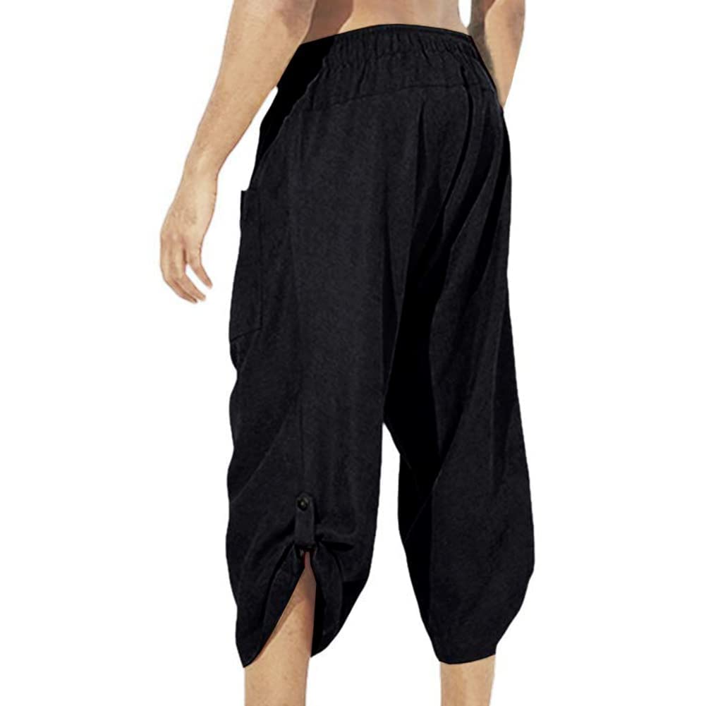 Men's Medieval Pants Viking Pirate Costume Trousers